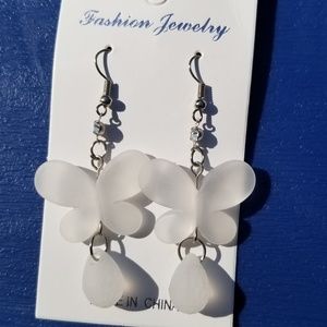 🆕️ 3/$18 Clear Boho Butterfly Dangle Drop Earring